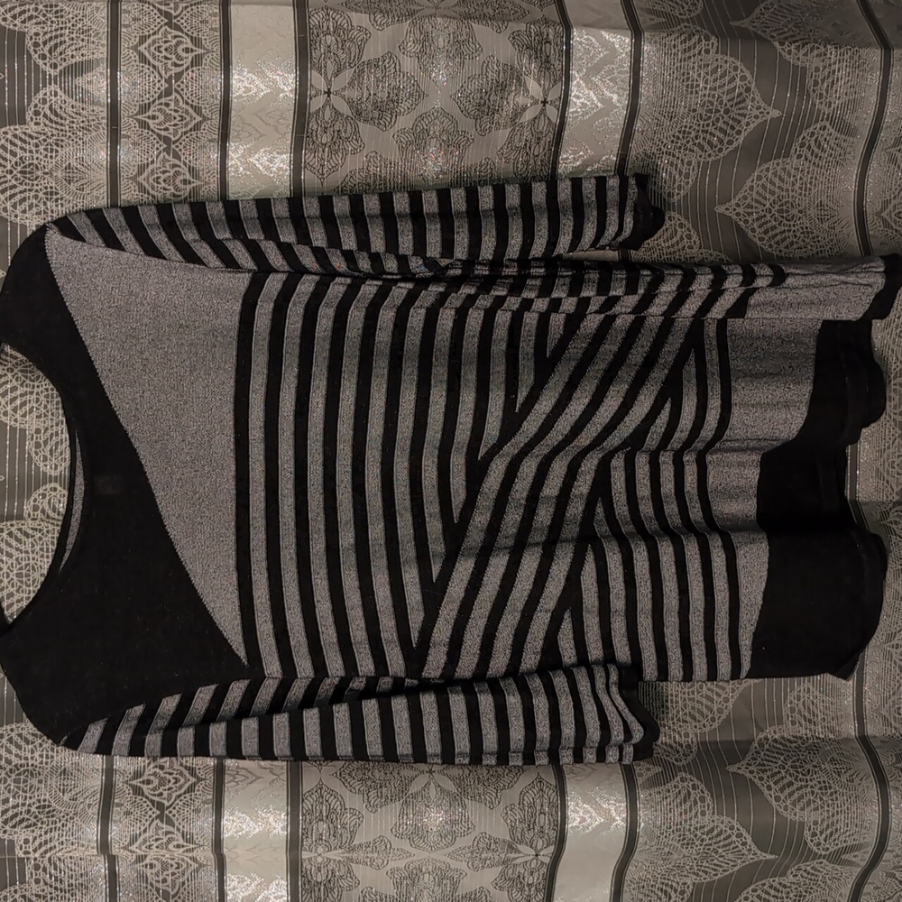 Black and Grey Top